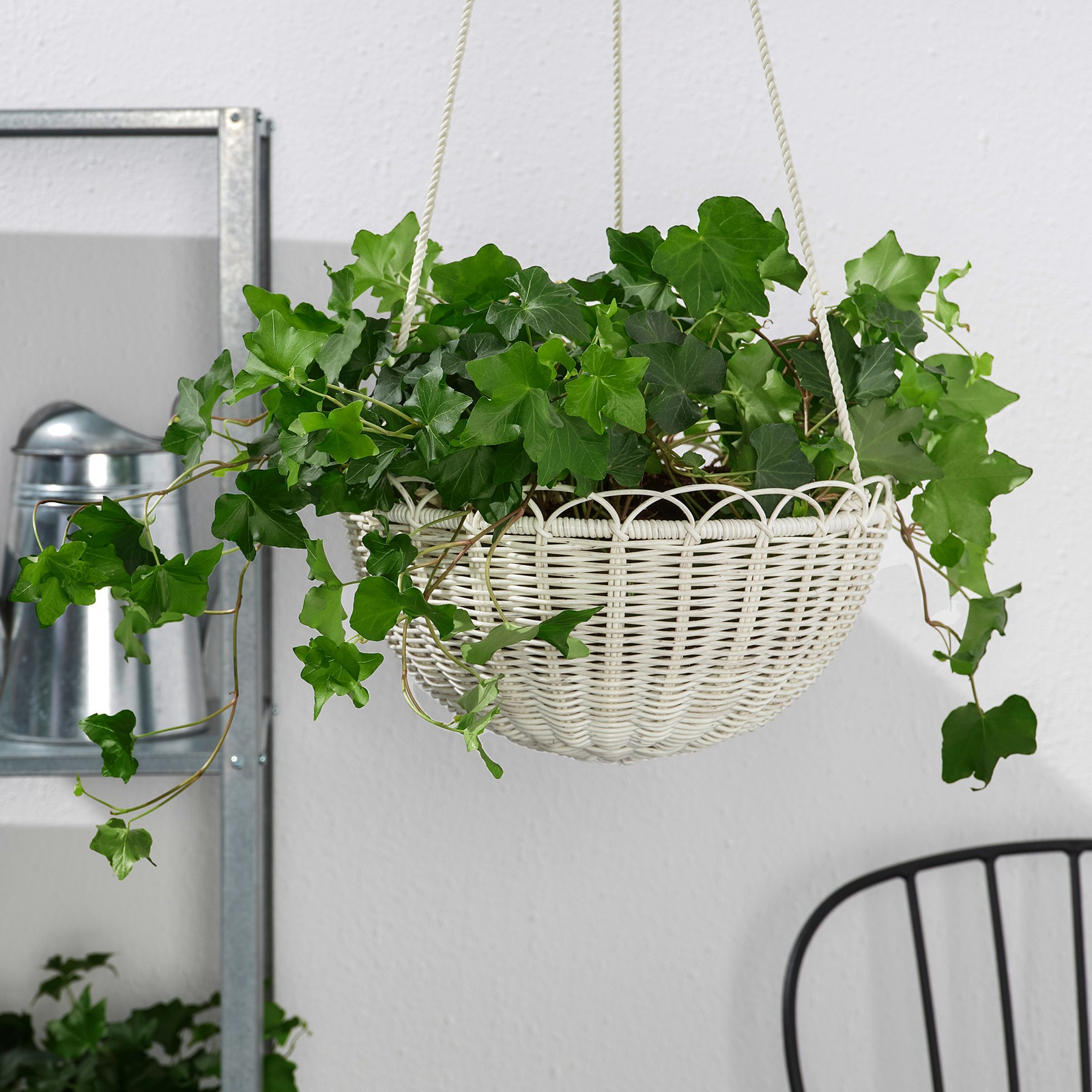 GALIAMELON Jardinière à suspendre, intérieur/extérieur blanc, 10 ¾" (27 cm) IKEA