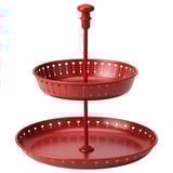 GARNERA Plat de service, 2 étages, rouge