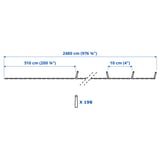 GETKÅL Guirlande lumineuse à DEL, couleur réglable extérieur, 976 3/8 "