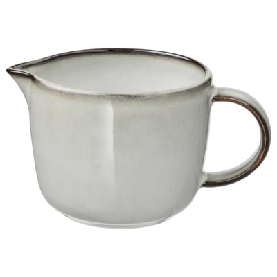 GLADELIG Pot à lait, gris, 14 oz
