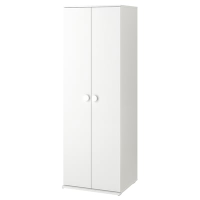 GODISHUS Armoire-penderie, blanc, 23 5/8x21 1/4x70 1/8 "