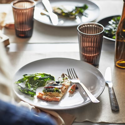 GODMIDDAG Assiette, blanc, 10 "
