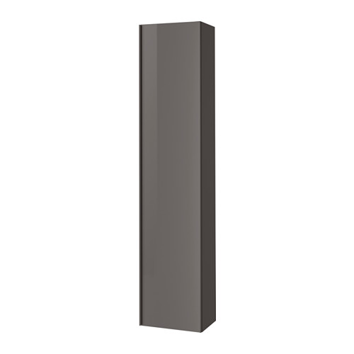 Armoire haute ultrabrillant gris IKEA