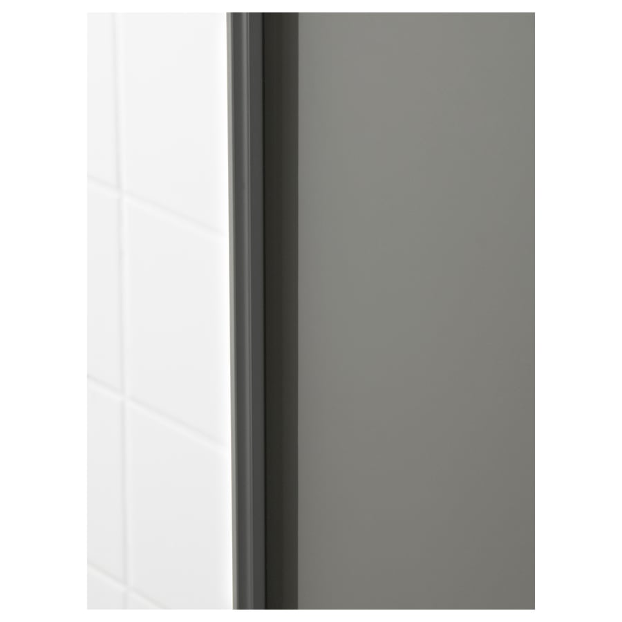 Armoire haute, ultrabrillant gris, 40x32x192cm. Site 