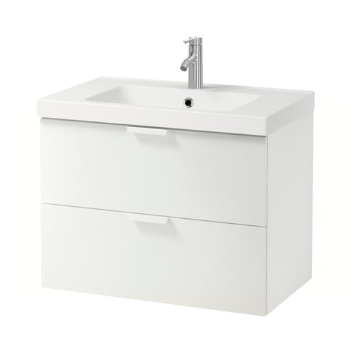 Godmorgon Odensvik Meuble Pour Lavabo 2 Tiroirs Blanc Mitigeur Lavabo Dalskar 83x49x64cm Ikea Canada Ikea