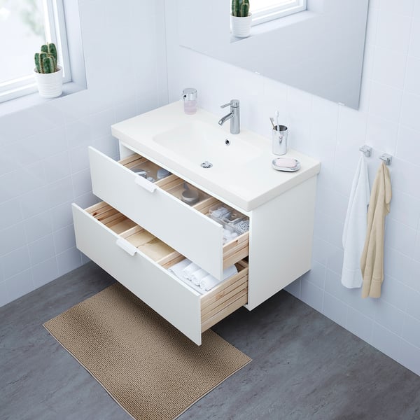 Godmorgon Odensvik Meuble Pour Lavabo 2 Tiroirs Blanc Mitigeur Lavabo Dalskar 103x49x64cm Ikea Canada Ikea