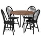 GRÖTÅN / SKOGSTA Table et 4 chaises, pin teinté brun/noir, 41 3/8 "