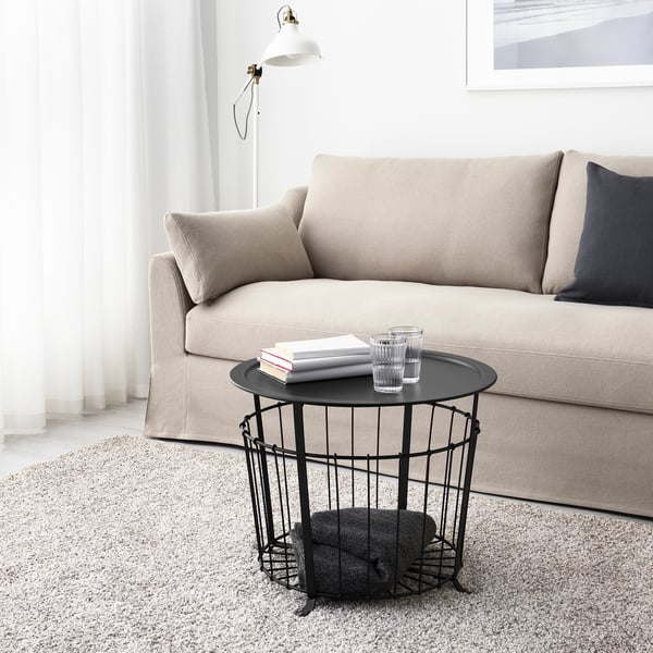 GUALÖV Table à rangement intégré, noir, 60cm. IKEA® Canada IKEA CA