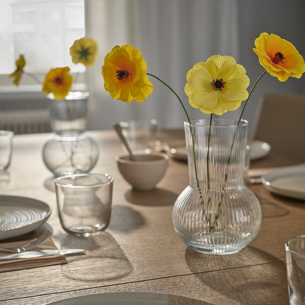 GULDSPETT Fleur artificielle, papier/renoncule couleurs variées, 13 ¾ "