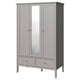GULLABERG Armoire-penderie, gris, 50 3/8x25 1/4x79 1/8 "