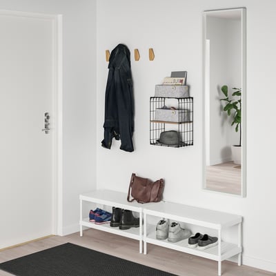 GULLHULT Étagère murale, noir/pin eff anc, 11 3/4x15 3/4 "