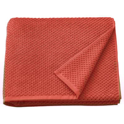 GULVIAL Serviette de bain, brun-rouge, 28x55 "
