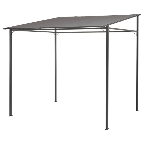 GUNNÖN Abri de jardin, gris foncé/gris, 93 3/4x91 3/4 "