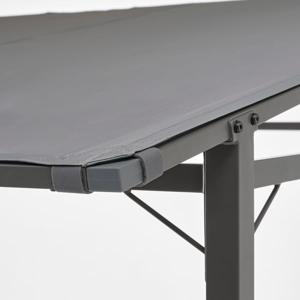 GUNNÖN Abri de jardin, gris foncé/gris, 93 3/4x91 3/4 "