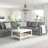 HÄRLANDA Canapé d'angle, 5 places, Ljungen gris moyen