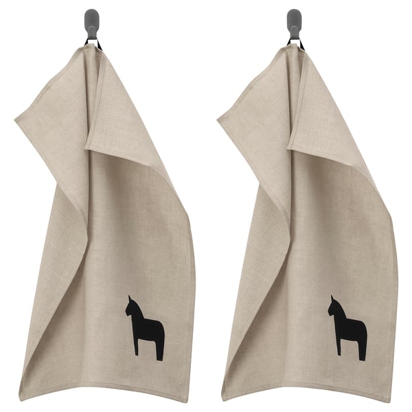 HÄSTHAGE Linge à vaisselle, beige, 20x28 "