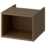 HAGAÅN Rangement ouvert, brun eff chêne, 18x21x13 1/8 "