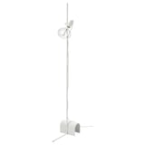 HÅRSLINGA / MOLNART Lampadaire avec ampoule, blanc/Elliptique multicolore