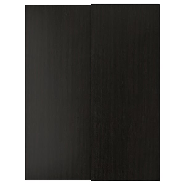 HASVIK Portes coulissantes, 2 pièces - effet frêne teinté ...
