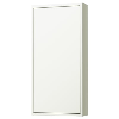 HAVBÄCK Armoire murale avec porte, blanc, 18x6x37 "