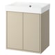 HAVBÄCK / ORRSJÖN Meuble sdb av port coul/lav profond, beige, 25x21 3/4x28 3/4 "