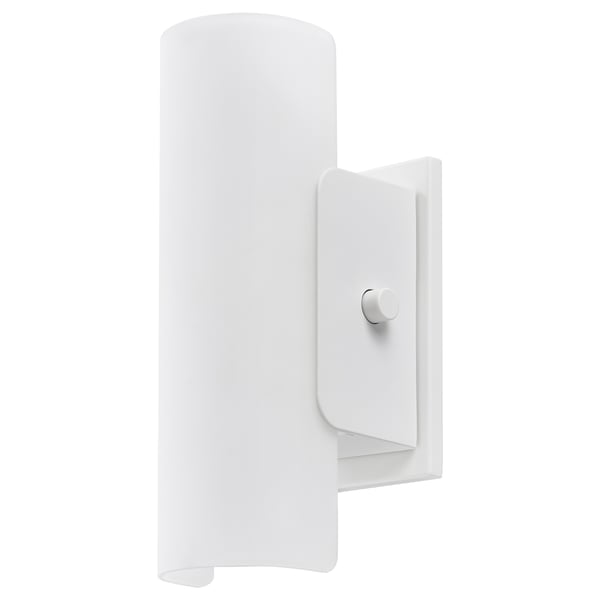 HAVSDUN Applique à DEL, intensité lumineuse réglable blanc/verre dépoli blanc