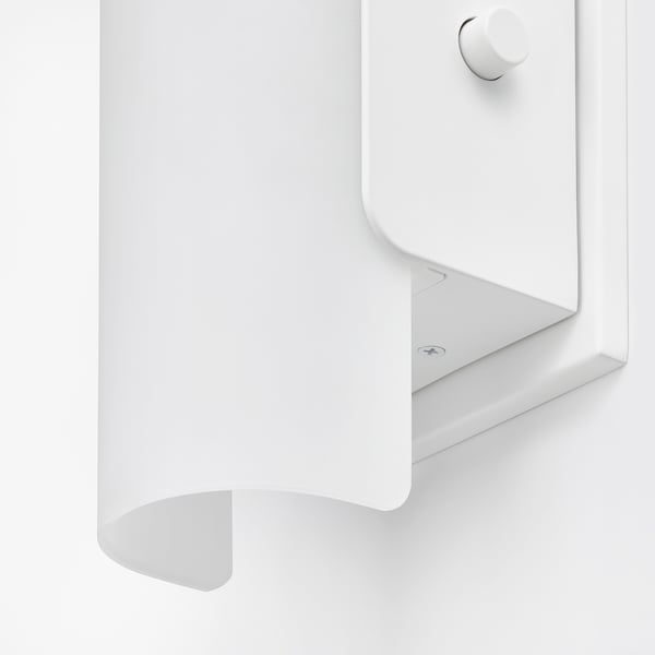 HAVSDUN Applique à DEL, intensité lumineuse réglable blanc/verre dépoli blanc