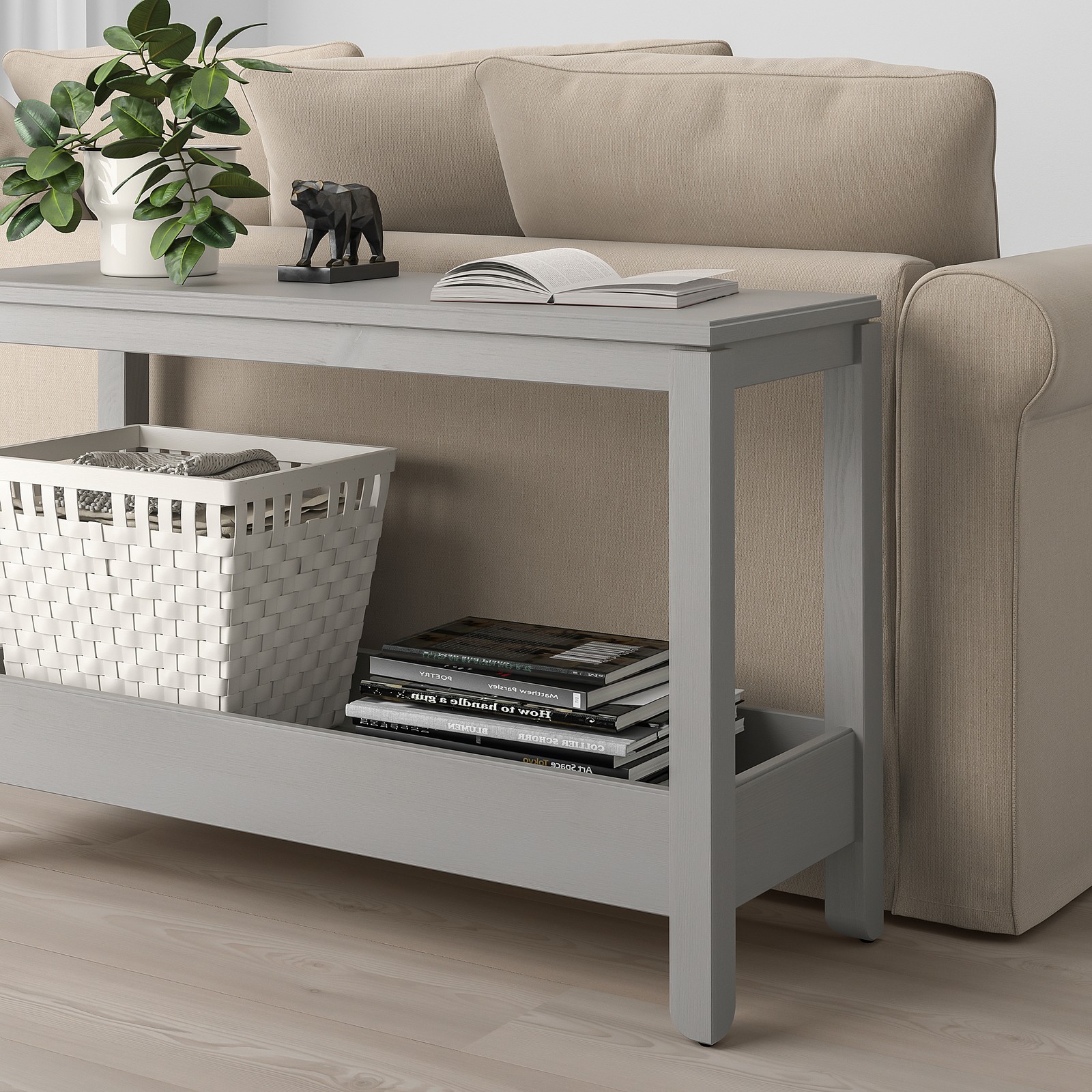 HAVSTA Console, gris, 100x35x63cm. Magasinez chez IKEA® IKEA