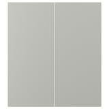 HAVSTORP Porte arm inf angle 2p, gris clair, 13x30 "