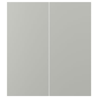 HAVSTORP Porte arm inf angle 2p, gris clair, 13x30 "