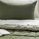 HEDFRYLE Édredon et taie(s) d'oreiller, vert, 2 places/grand 2 places