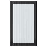 HEJSTA Porte vitrée, anthracite/verre cannelé, 18x30 "