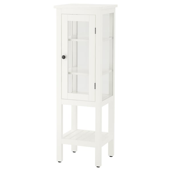 Hemnes Armoire Haute Porte Vitree Blanc 42x38x131cm Magasinez Ici Ikea