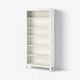 HEMNES Bibliothèque, teinté blanc, 35 3/8x77 1/2 "