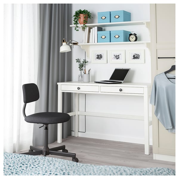 HEMNES Bureau 2 tiroirs teint blanc IKEA HEMNES Bureau 2 tiroirs teint blanc IKEA