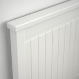 HEMNES Lit d'appoint, 3 tiroirs/2 matelas, blanc/Åsvang mi-ferme, 1 place