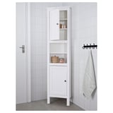 HEMNES Meuble d'angle, blanc, 20 1/2x14 5/8x78 3/8 "