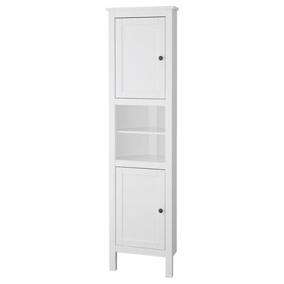 HEMNES Meuble d'angle, blanc, 20 1/2x14 5/8x78 3/8 "