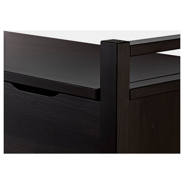 HEMNES Banc coffre brun noir IKEA HEMNES Banc coffre brun noir IKEA