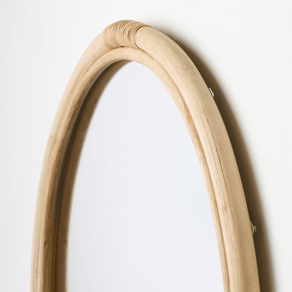 HINDÅS Miroir, rotin, 19 5/8 "