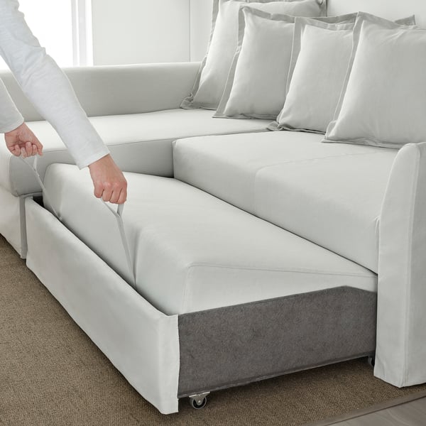 HOLMSUND Canap lit d angle Orrsta gris blanc clair IKEA HOLMSUND Canap lit d angle Orrsta gris blanc clair IKEA