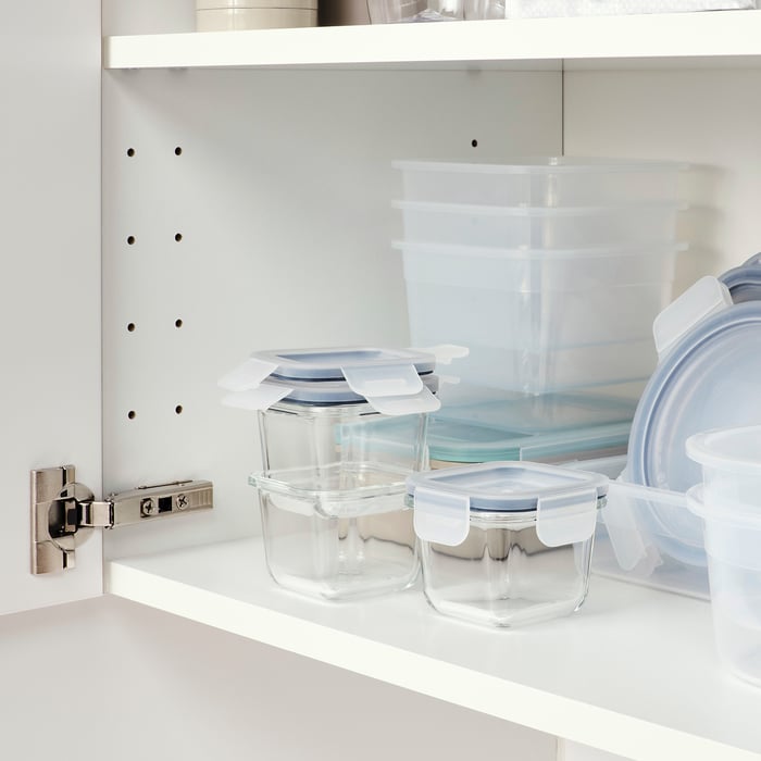 IKEA 365+ contenant alimentaire av couvercle, carré/verre, 180 ml (6 oz) IKEA CA