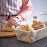 IKEA 365+ Panier pour aliments, métal/blanc, 11 3/4x7 7/8x4 3/8 "