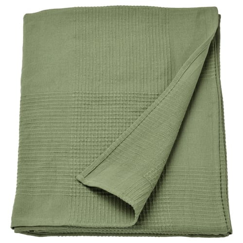 INDIRA Couvre-lit, gris-vert, Grand 2 places/TG 2 places