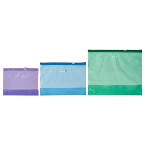 ISTAD Sac refermable, Avec fixation coulissante/multicolore, P/M/G