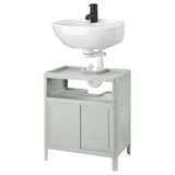 IVÖSJÖN / SKATSJÖN Meuble-lav ptes coul/lav/mitigeur, vert, 19 5/8x13 3/4 "