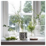 JÄMTSKOGEN Bougie parfumée verre+couv/2 mèches, cyprès et eucalyptus/vert foncé, 70 hr