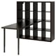 KALLAX / LAGKAPTEN Agencement bureau, noir/brun-noir, 57 7/8x70 1/2x57 5/8 "