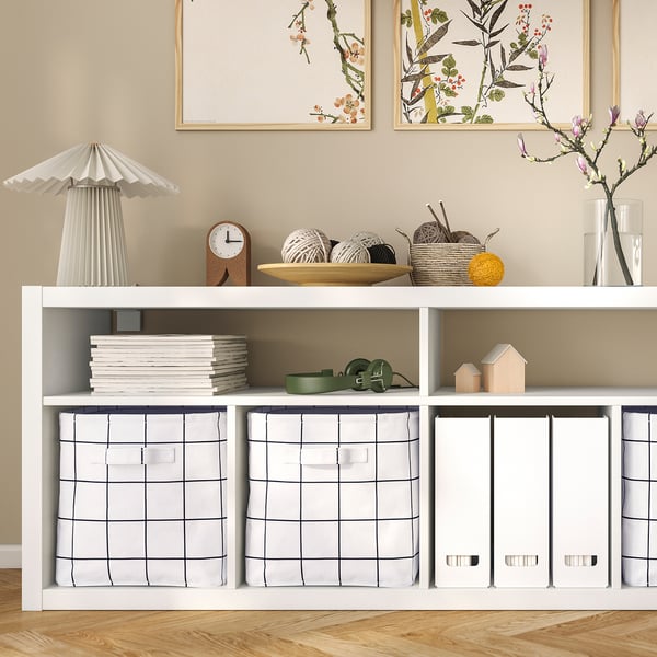 KALLAX Meuble télé, blanc, 57 3/4x23 1/2 "