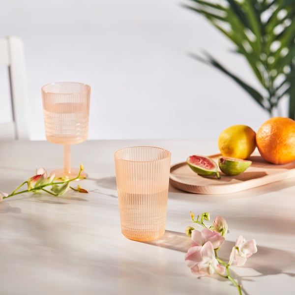 KALLSINNIG Verre, plastique/orange, 13 oz